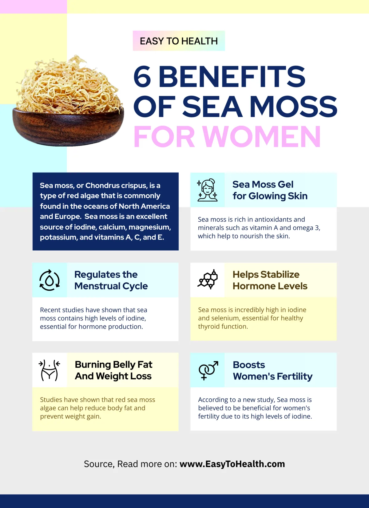Sea Moss For Women Infographic